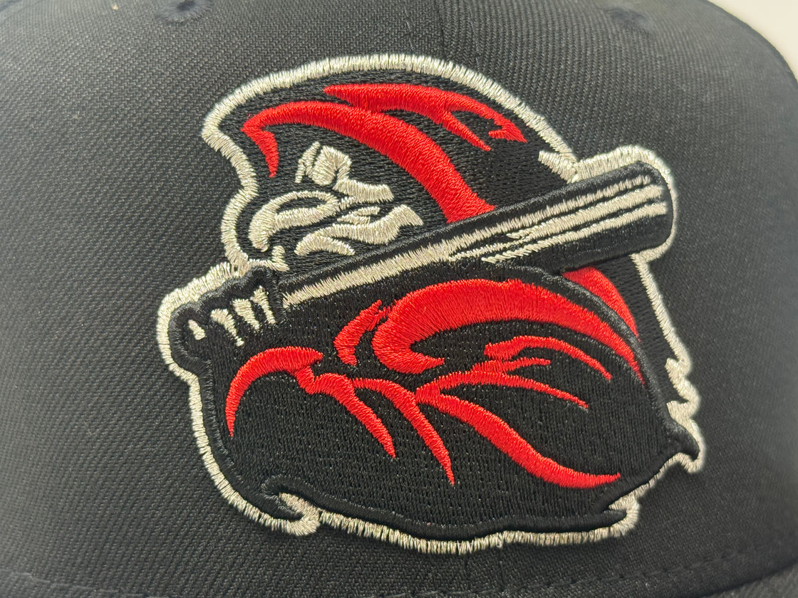 Rochester red wings 20th Anniversary Baseball fitted hat-Black