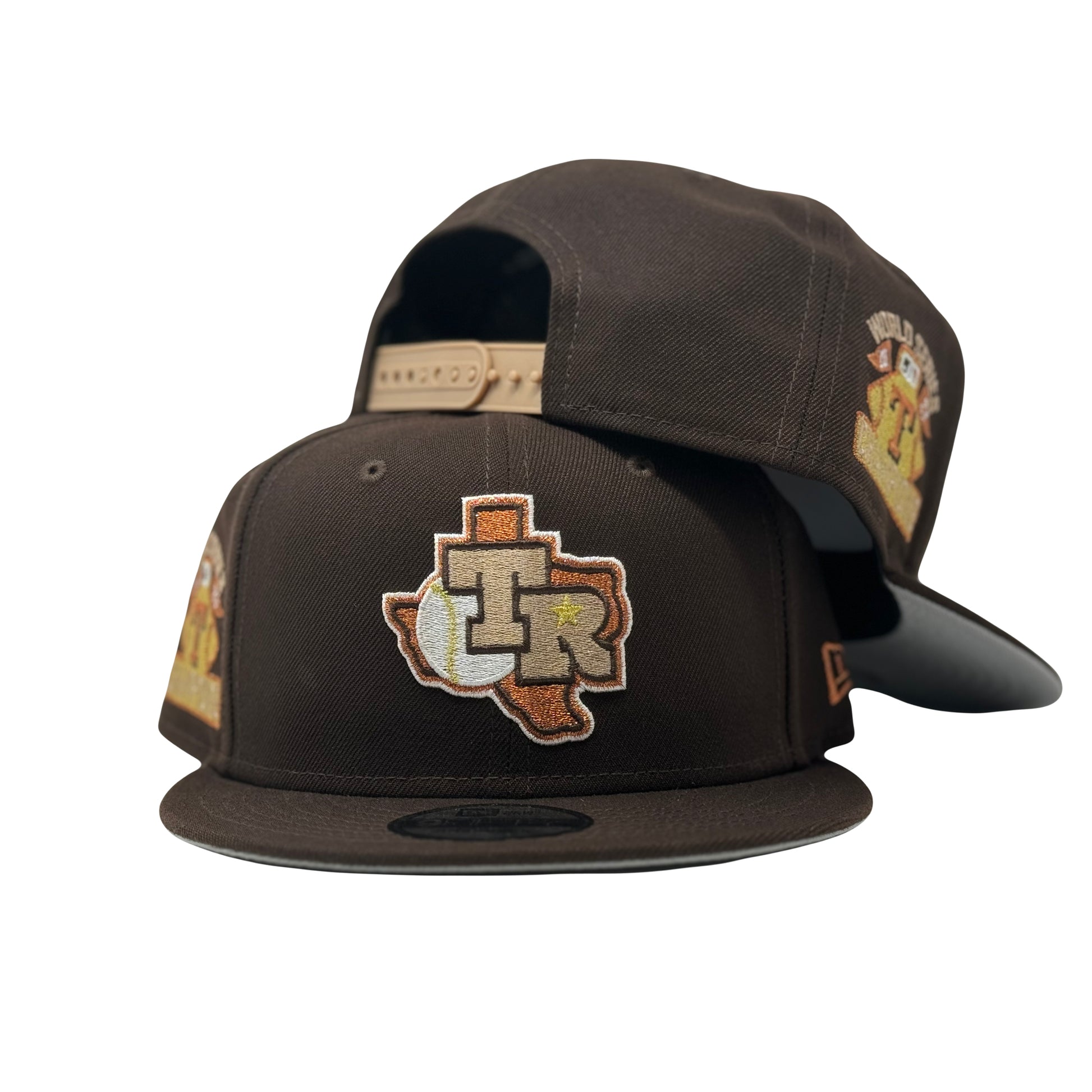 Texas Rangers 2023 World Series Champions Dark Brown 9Fifty New Era Snapback Hat