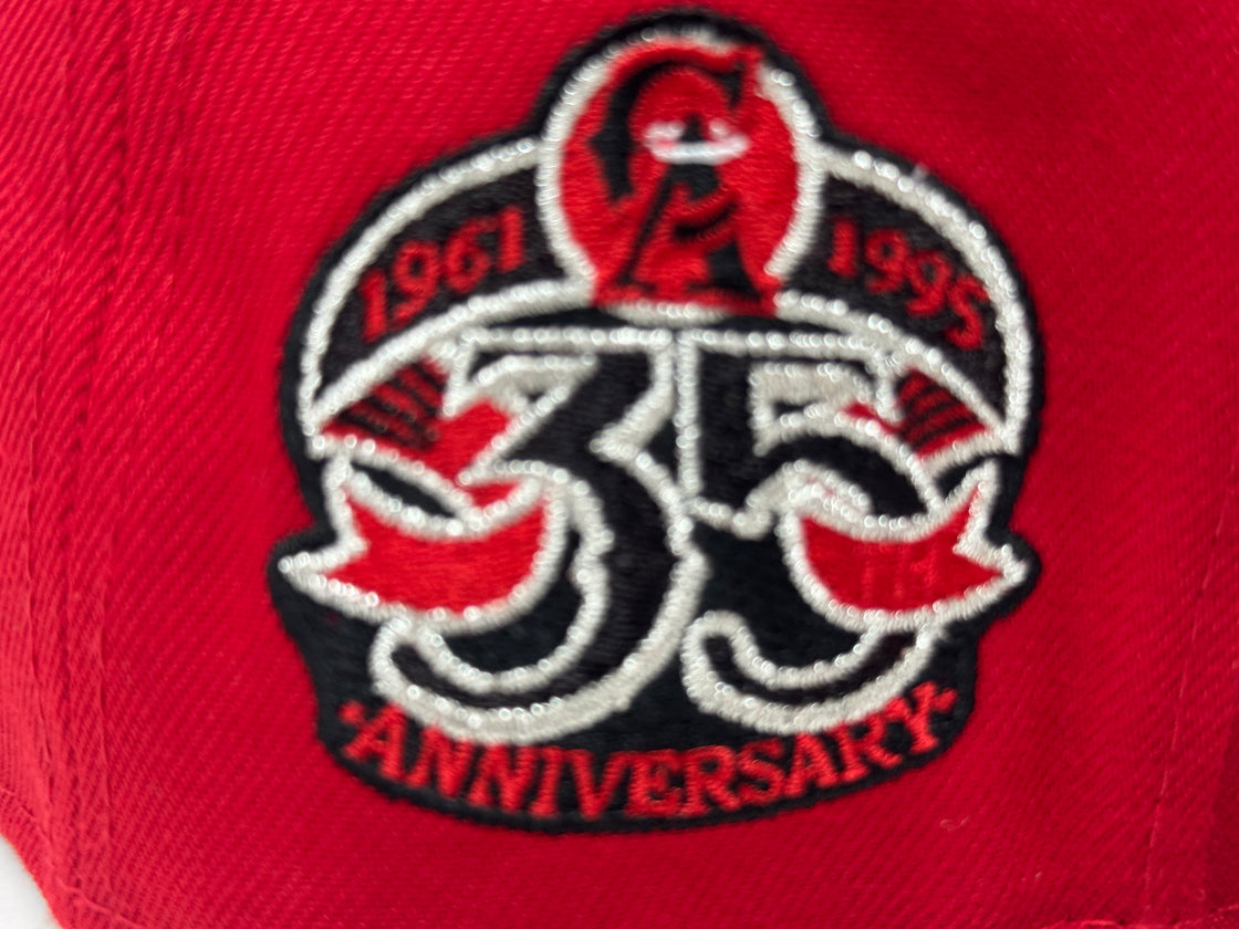 Los Angeles Angels 35th Anniversary 9Fifty Snapback Hat-Red Black