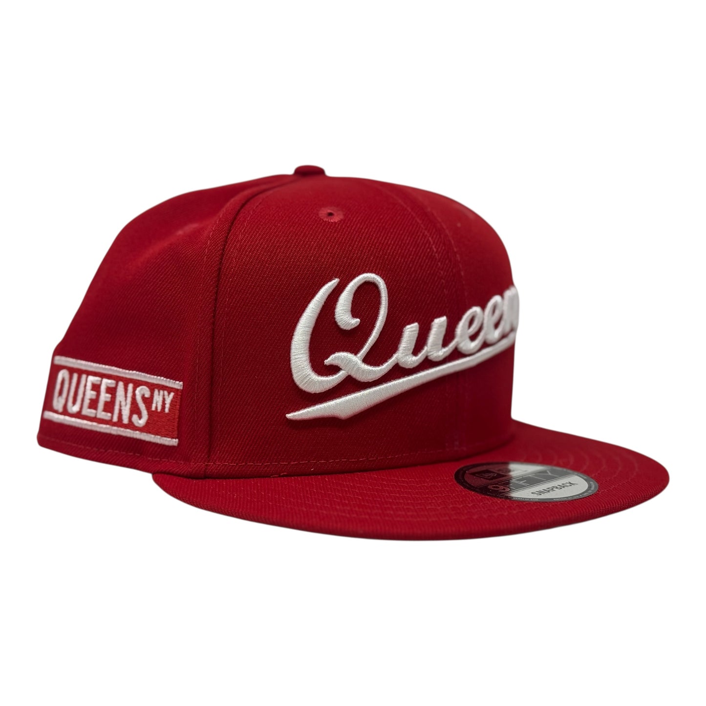 Queens New York 9Fifty New Era Snapback Hat-Red
