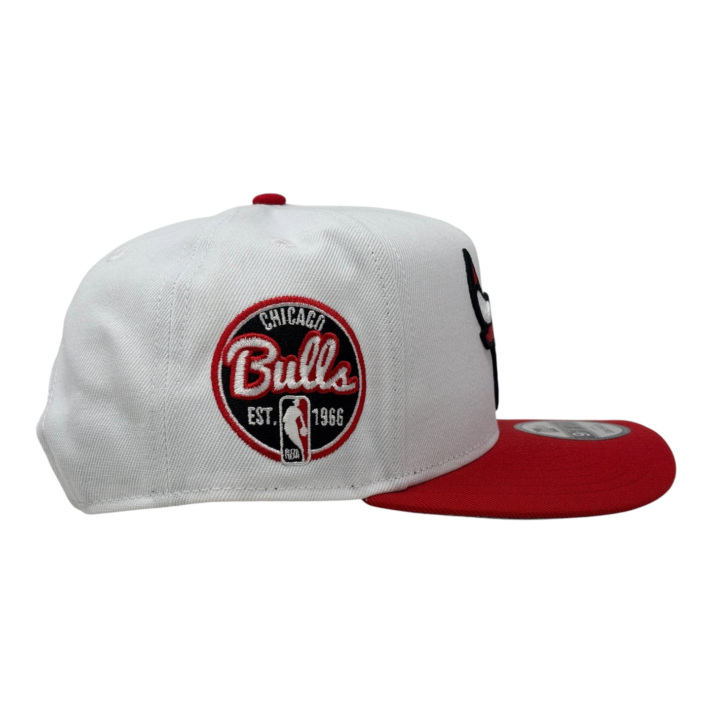 Chicago Bulls 9Fifty A-Frame Snapback Hats-White Red
