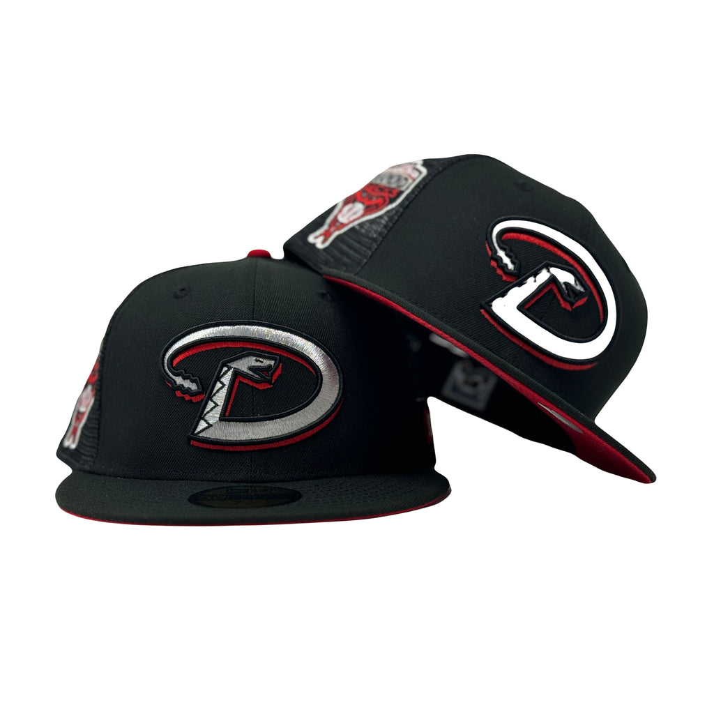 Arizona Diamondbacks 1998 Inaugural Season Black Trucker Fitted Hat