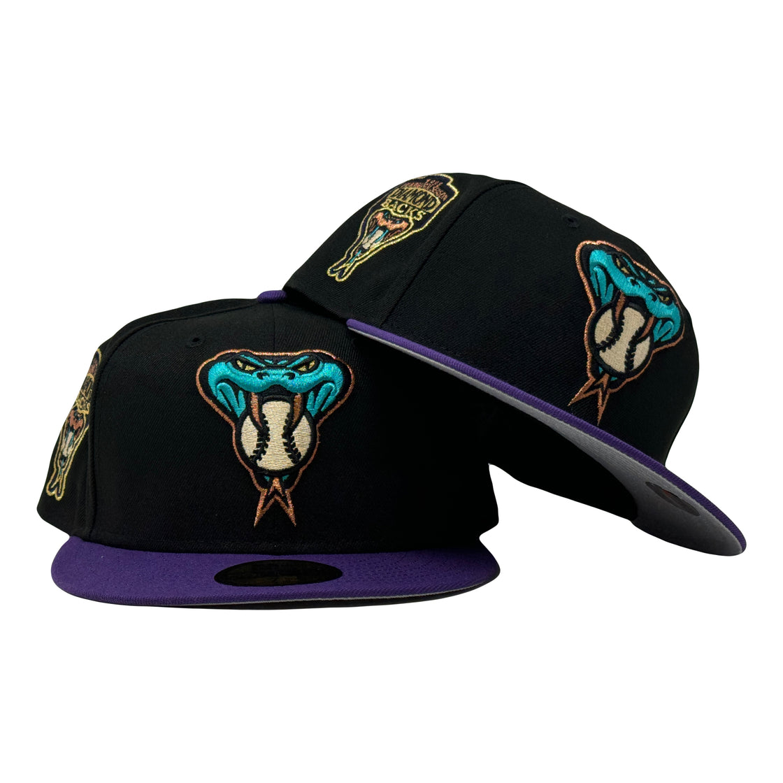 Arizona Diamondbacks 1998 Inaugural Season Snake Face Logo 59Fifty New Era Fitted Hat