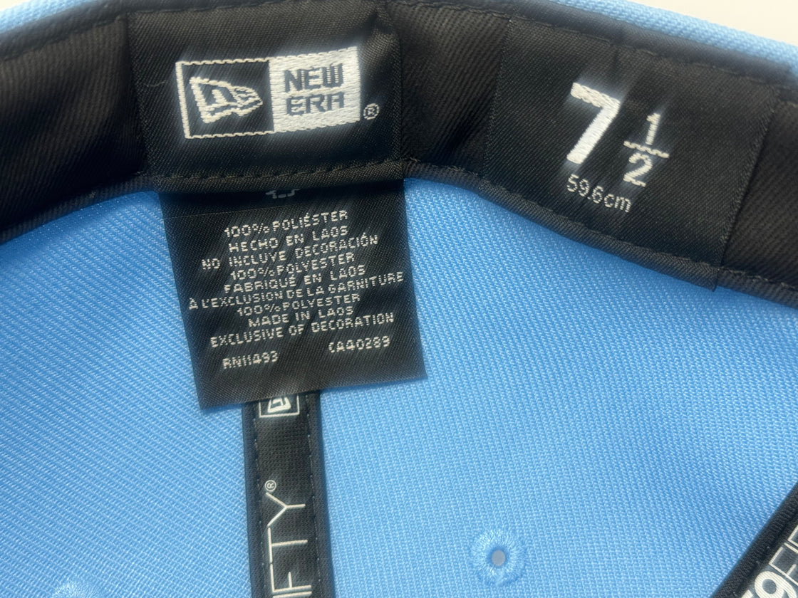 Anaheim Ducks 30th Anniversary Fitted Hats-Sky Blue