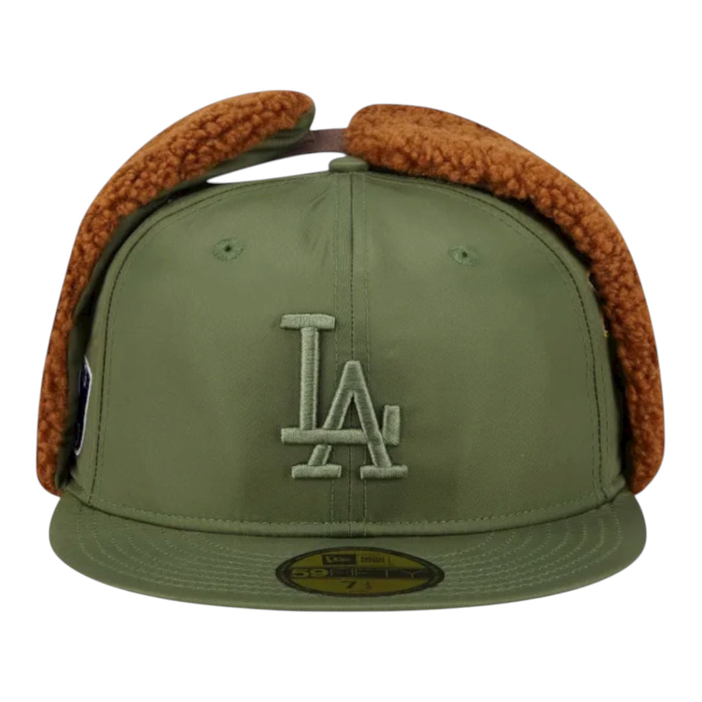 Los Angeles Dodgers Alpha Industries Olive Green Dog Ear 59FIFTY Fitted