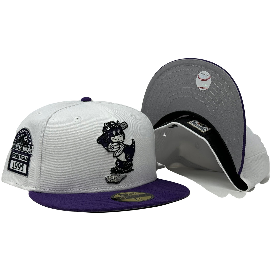 Colorado Rockies Mascot Logo 1995 Coors Field New Era Fitted Hat