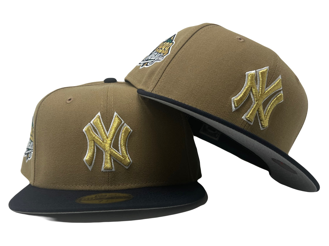 NEW YORK YANKEES 1999 WORLD SERIES CAMEL NAVY 5950 NEW ERA FITTED HAT