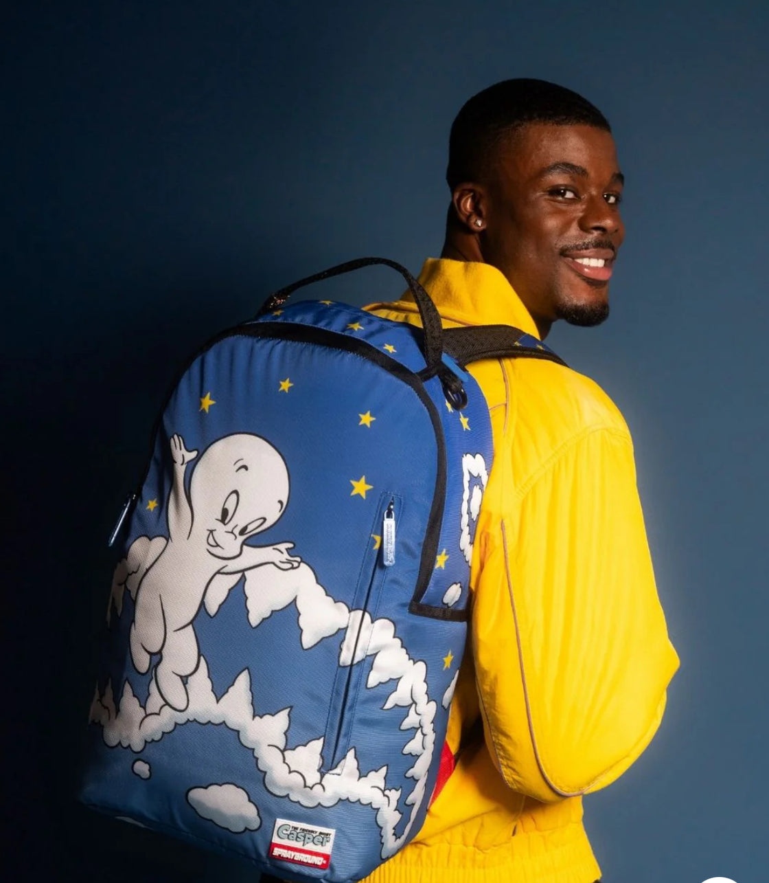 BRAND NEW Sprayground Casper Clouds Shark Backpack