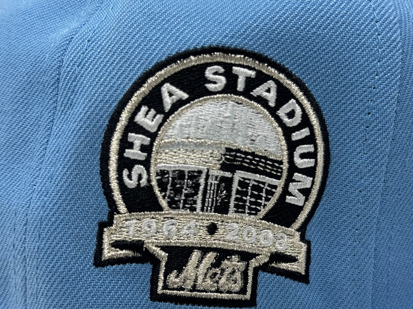 New York Mets Shea Stadium Fitted Hat-Sky Blue