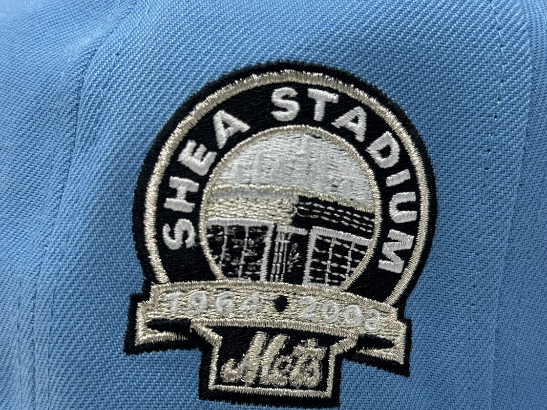New York Mets Shea Stadium Fitted Hat-Sky Blue