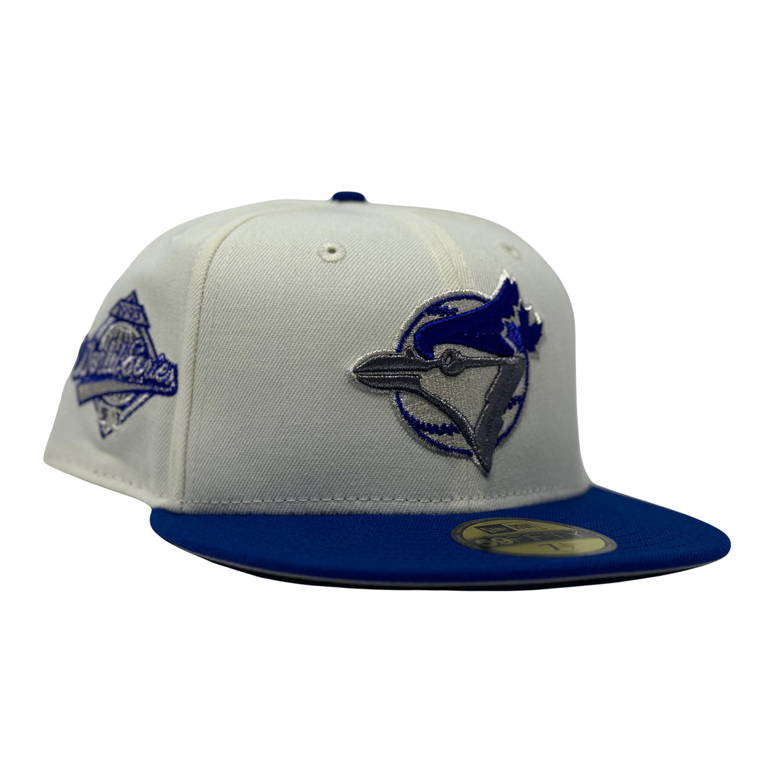 Toronto Blue Jays 1993 World Series Chrome Light Royal Visor Fitted Hats