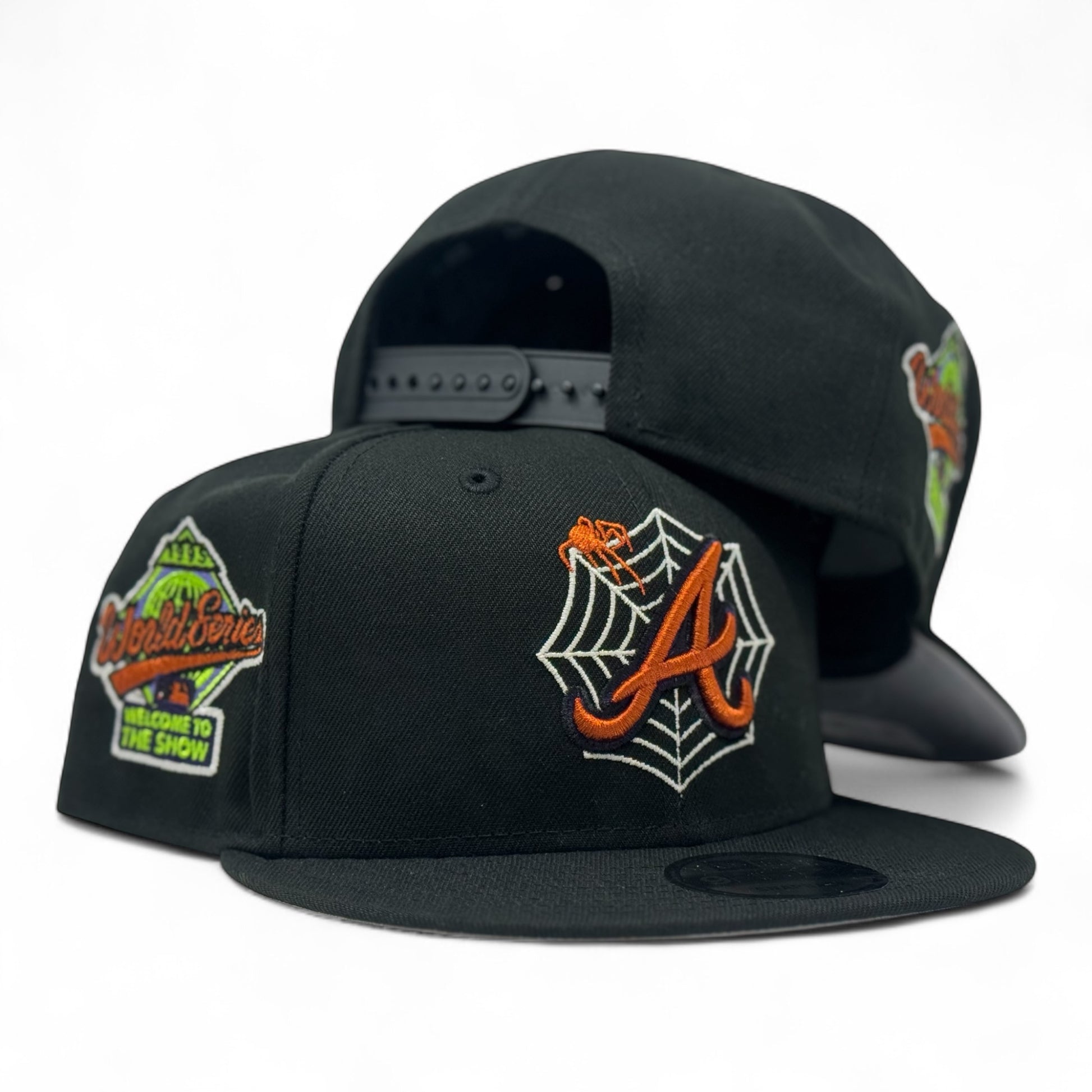 Atlanta Braves "Halloween Pack" Snapback Hats-Black