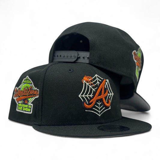 Atlanta Braves "Halloween Pack" Snapback Hats-Black