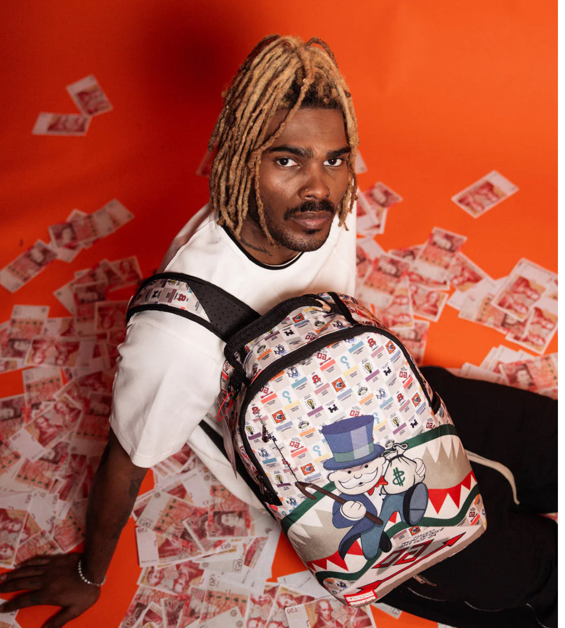 Sprayground Monopoly Gotta Go DLXSR Backpack