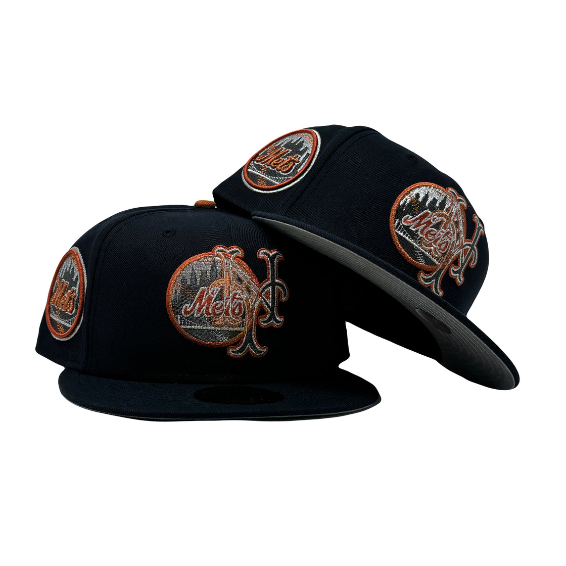 New York Mets Split Logo 59Fifty New Era Fitted Hat