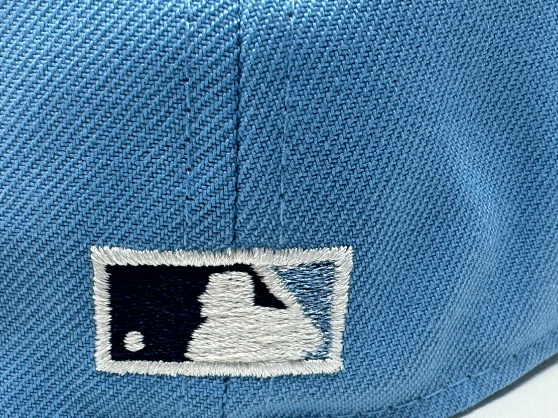 New York Yankees 75th Anniversary Sky Blue Navy 59Fifty New Era Fitted Hat