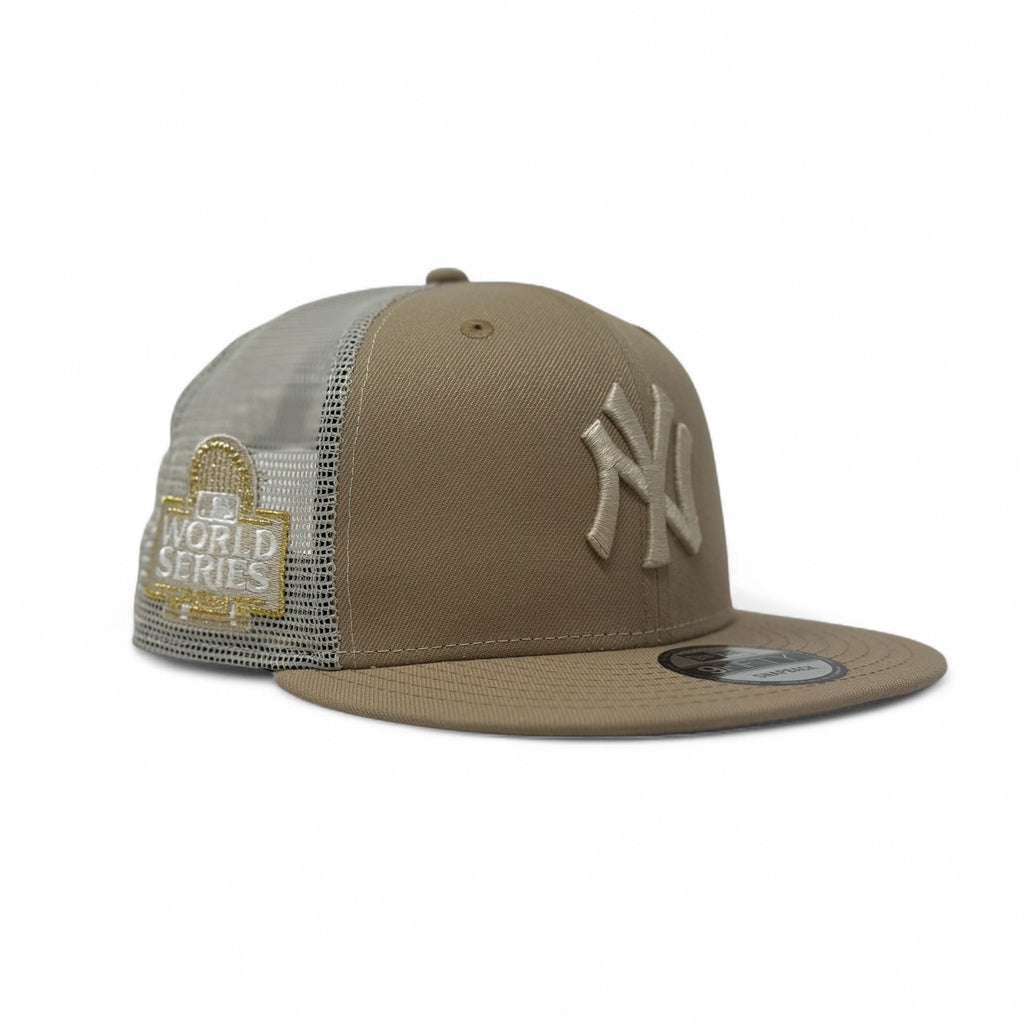 New York Yankees 2024 World Series Trucker Snapback-Wheat