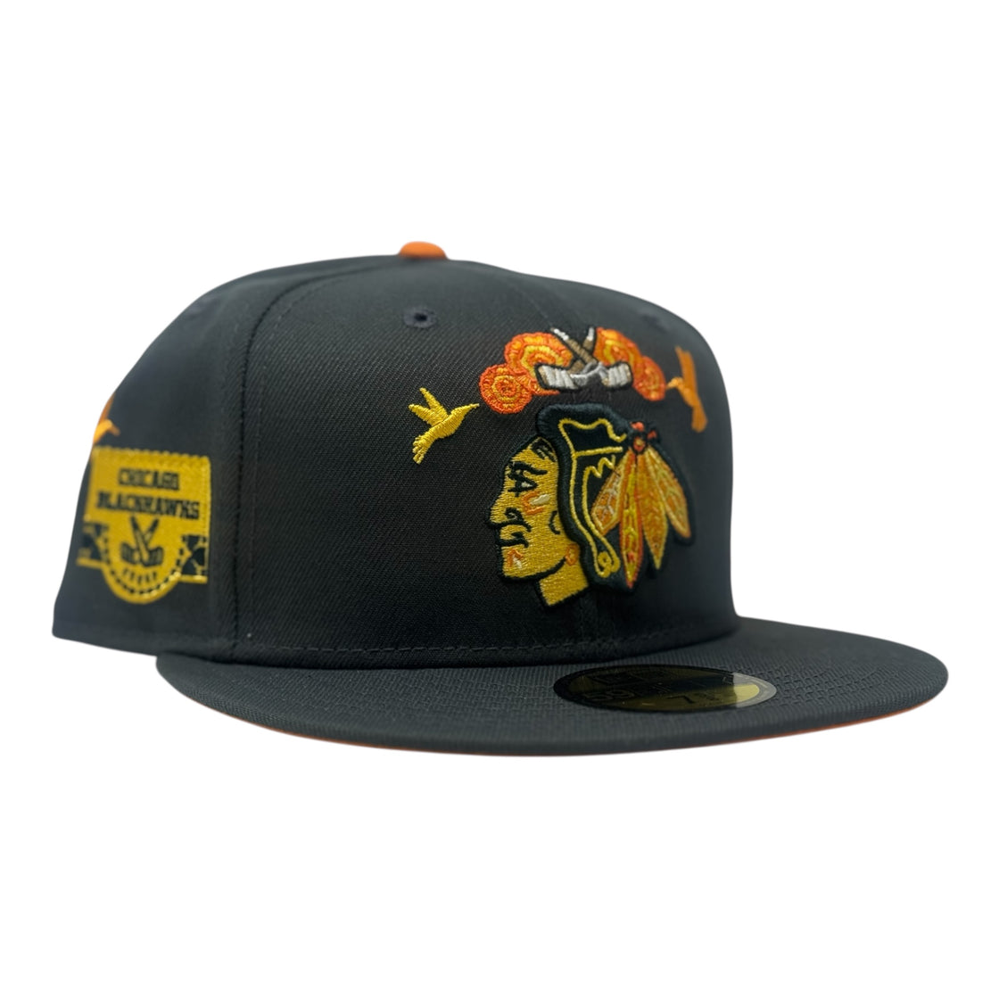 Chicago Blackhawks Day of the Dead Graphite 59FIFTY Fitted