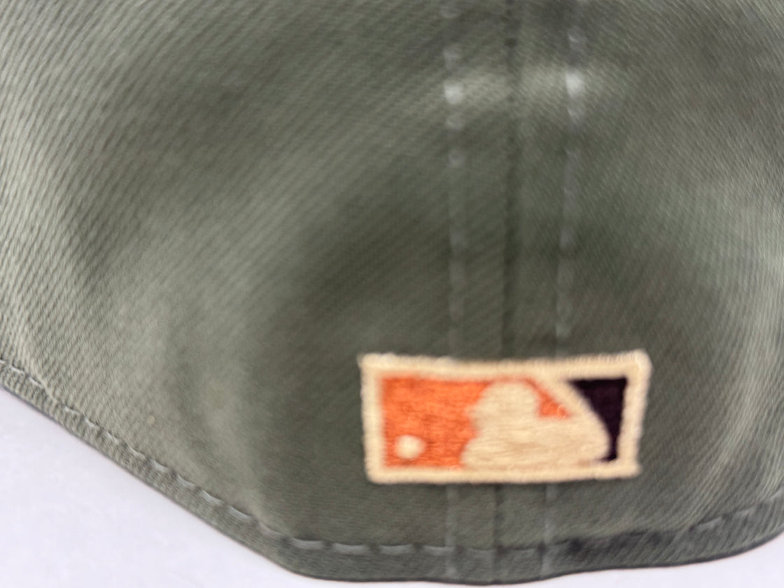 Los Angeles Angels 35th Anniversary Fitted Hats-Olive