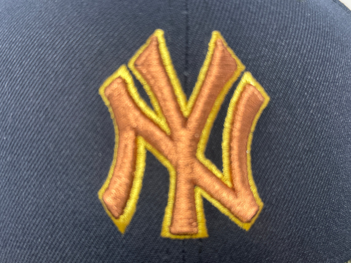 New York Yankees 75th Anniversary Olive Navy Blue 59Fifty New Era Fitted Hat