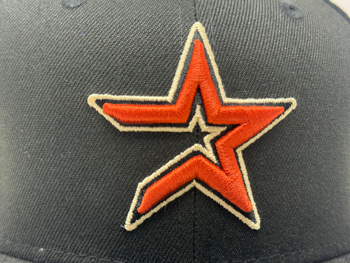 Houston Astros 2005 World Series Black pink Brim New Era Fitted Hat