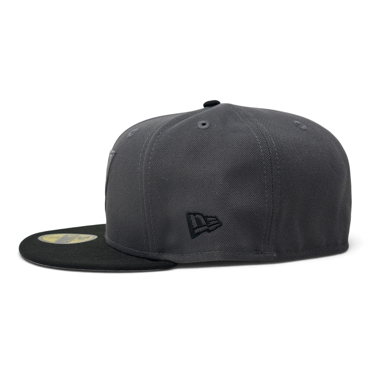 Arizona Diamondbacks 1998 Inaugural Season Upside Down Logo Fitted Hats-Dark Gray Black