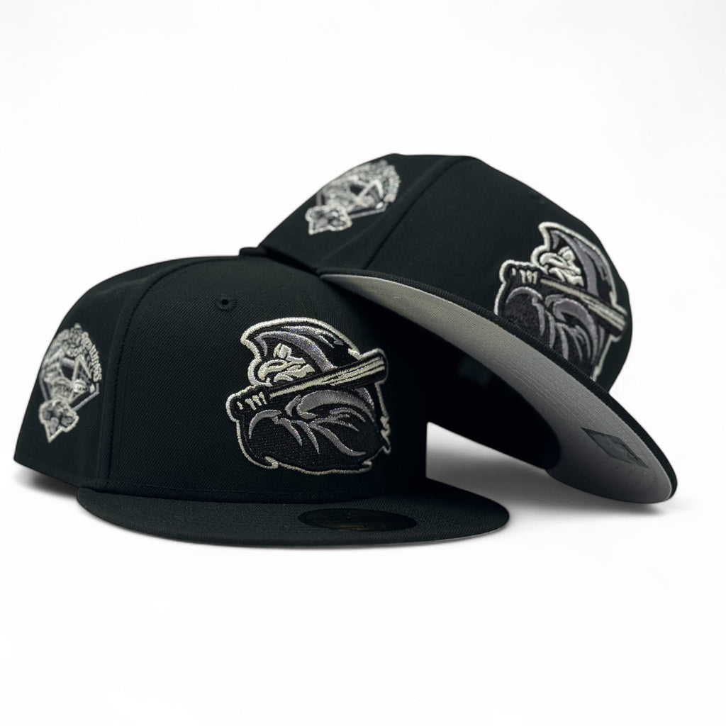 Rochester red wings Minor league Baseball fitted hat-Black