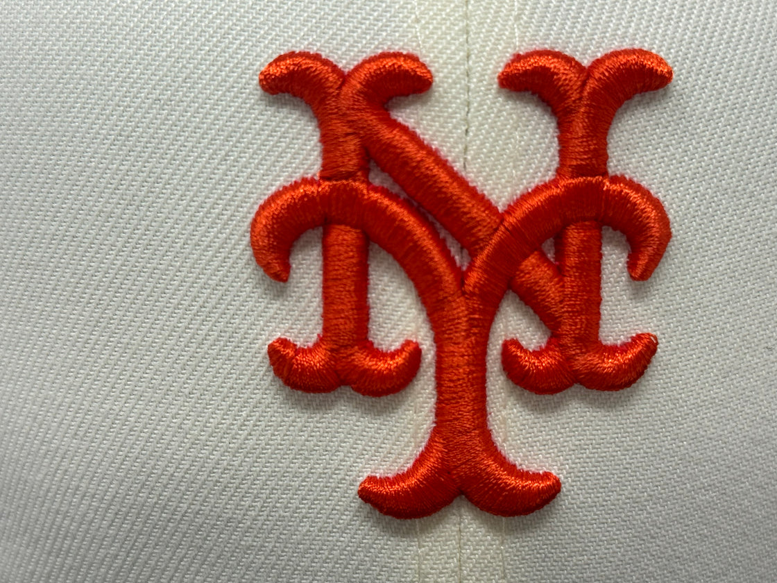 New York Mets 1969 World Series Fitted Hat-Off white Brown