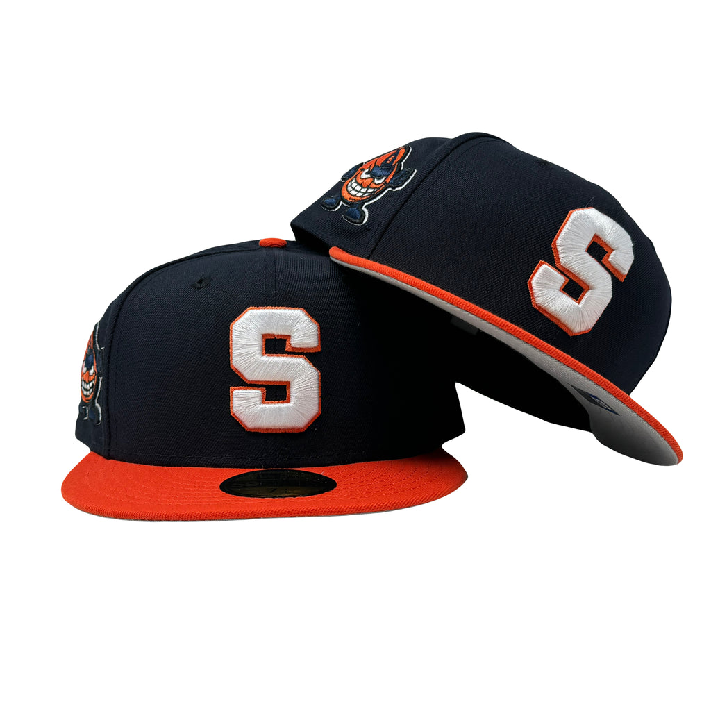 Syracuse Orange 59FIFTY Navy Orange New Era Fitted Hat