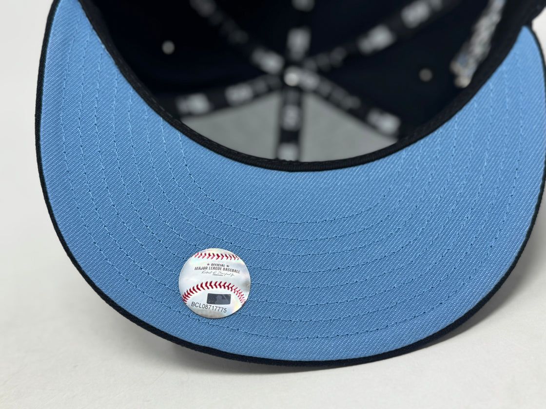 New York Yankees 1999 World Series Icy Brim Fitted Hat-Navy