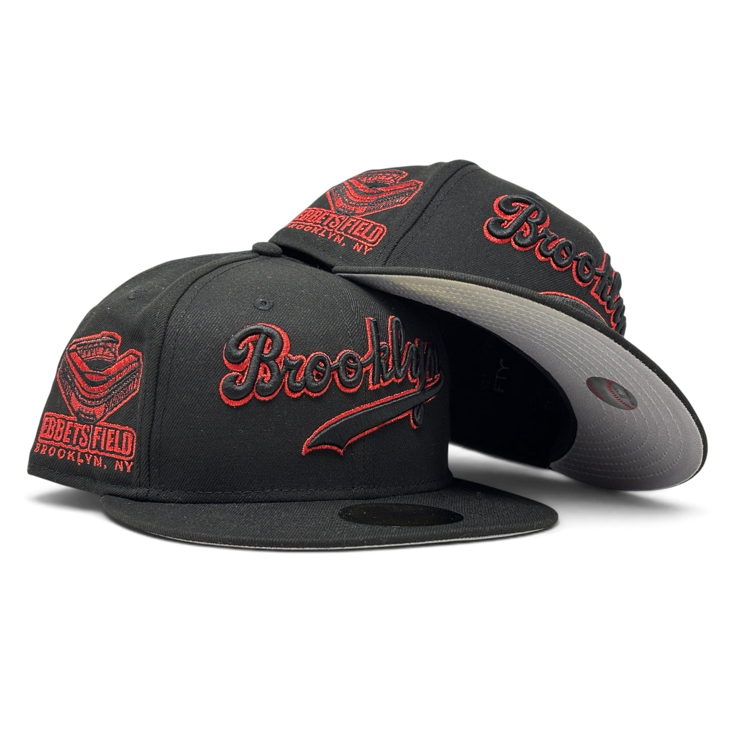 Brooklyn Dodgers Ebbets Field "Cherry Pack" New Era Fitted Hat-Black