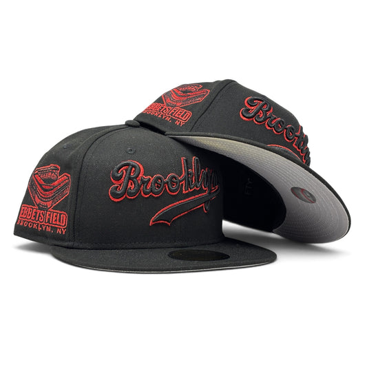 Brooklyn Dodgers Ebbets Field "Cherry Pack" New Era Fitted Hat-Black