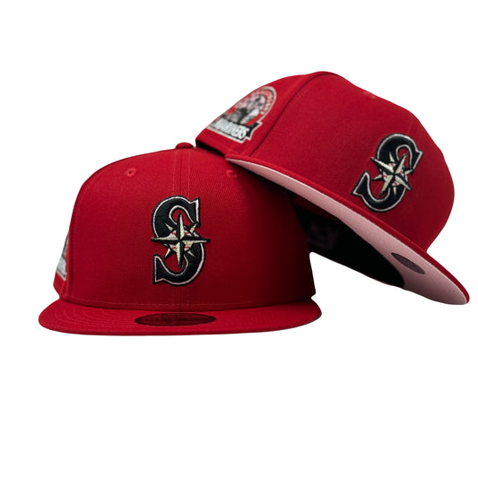 Seattle Mariners 30th Anniversary Pink Brim 59Fifty New Era Fitted Hat