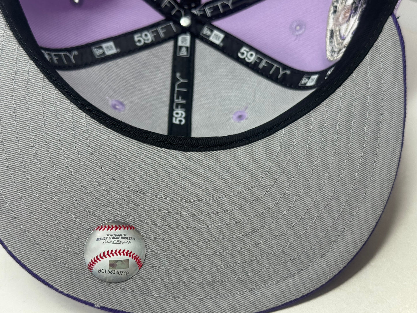 Baltimore Orioles 30th Anniversary Fitted Hat-Lavender Purple