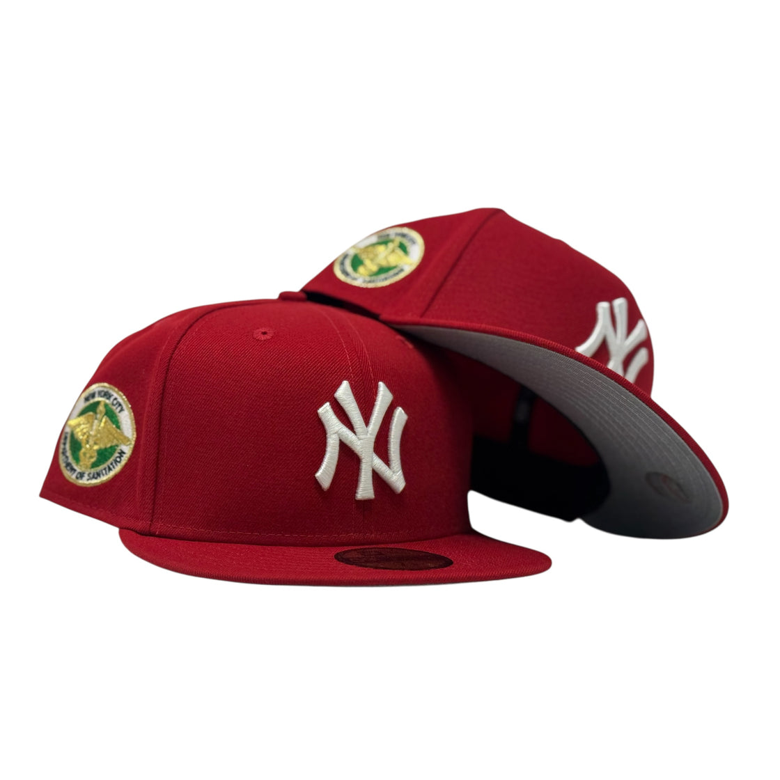 New York Yankees Dept. Of Sanitation Fitted Hat-Red