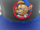 Chicago Cubs 2016 World Series "BEAR LOGO" Royal Velvet Visor New Era Fitted Hat