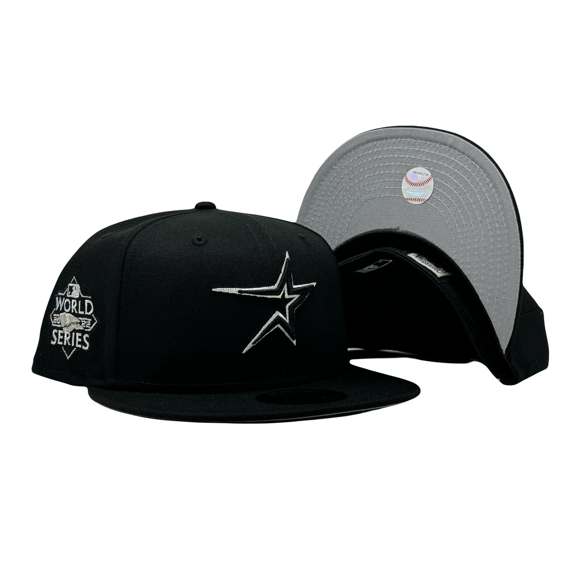 Houston Astros 2022 World Series Sneaker pack Black 59Fifty New Era Fitted Hat