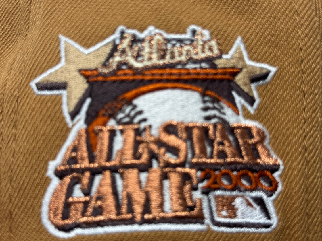 Atlanta Braves 2000 All Star Game Tan Brown New Era Fitted Hats