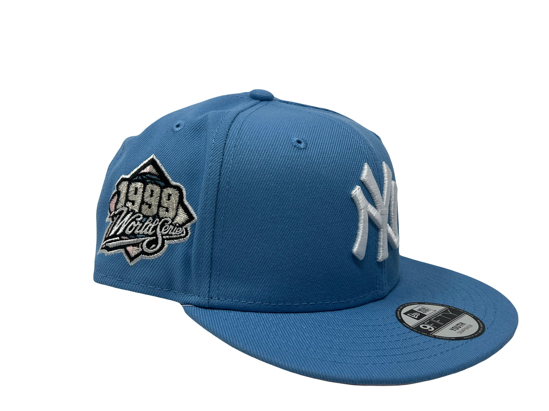 New York Yankees 1999 World Series Kids Sky Blue New Era Snapback hat