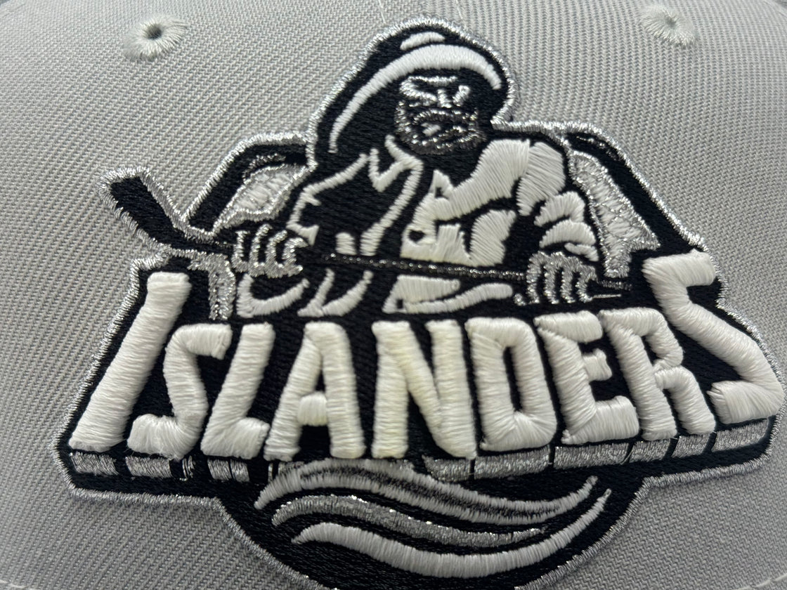 New York Islanders 40th Anniversary Fitted Hats- Gray