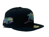 Black Tampa Bay Devil Rays' 1998 Season New Era Fitted Hats