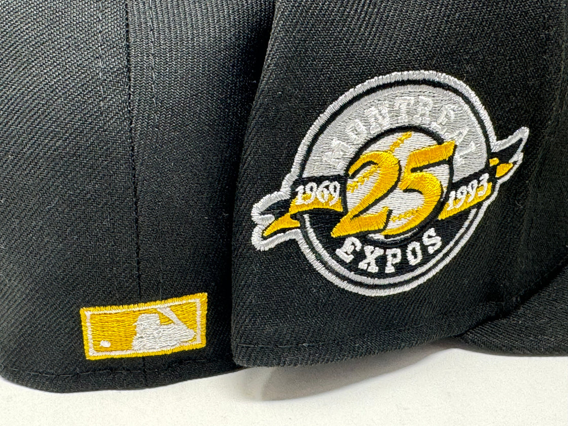 Montreal Expos 25th Anniversary Black 59Fifty New Era Fitted Hat