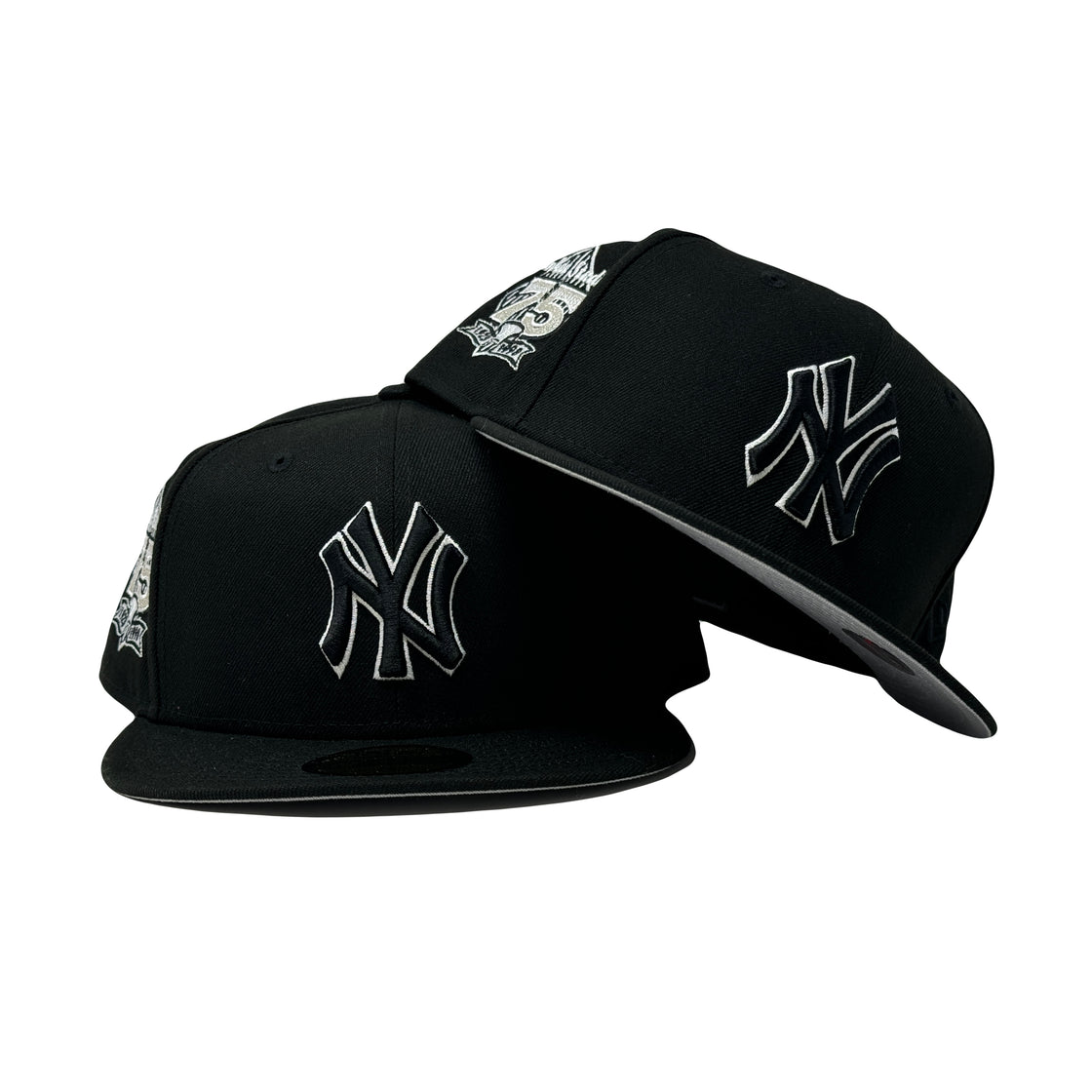 New York Yankees 75th Anniversary Black 59Fifty New Era Fitted Hat