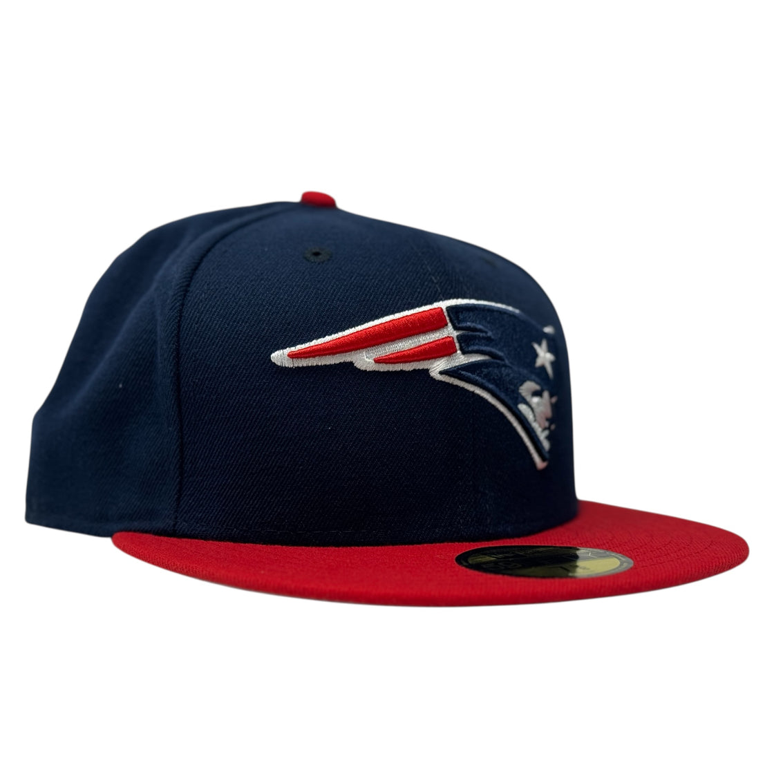 New England Patriots 2 Tone 59Fifty New Era Fitted Hat Navy/Red