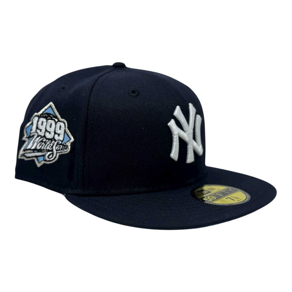 New York Yankees 1999 World Series Icy Brim Fitted Hat-Navy