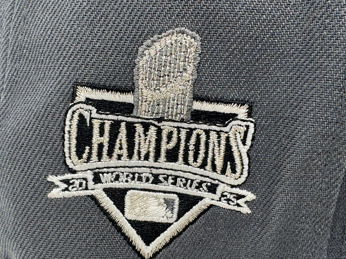 Los Angeles Dodgers 2025 World Champions Fitted Hats- Dark Gray