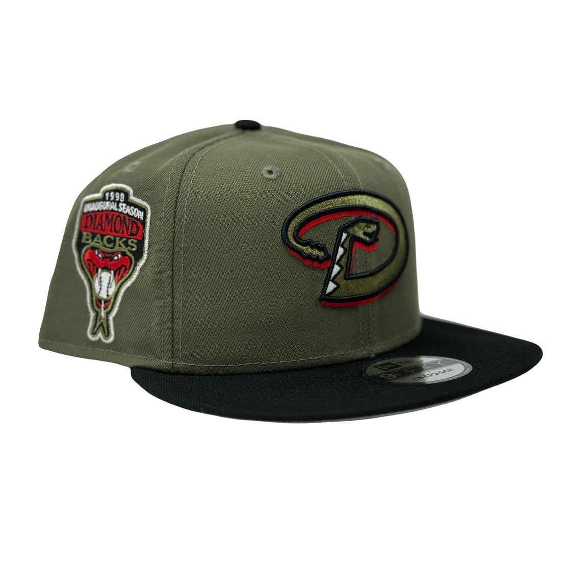 Arizona Diamondbacks 1998 Inaugural Season Olive Green 9Fifty New Era Snapback Hat