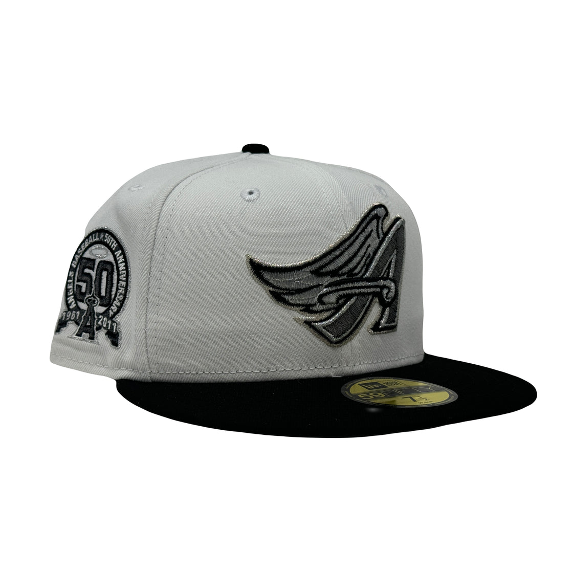 Los Angeles Angels 50th Anniversary Metallic Logo 59Fifty New Era Fitted Hat