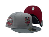 NY Mets Shea Stadium Two Shade of Gray 5950 New Era Fitted Hat
