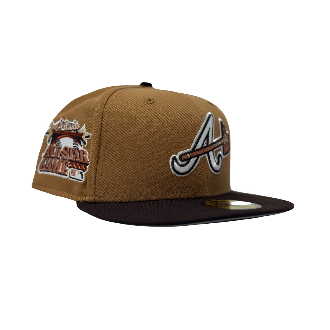 Atlanta Braves 2000 All Star Game Tan Brown New Era Fitted Hats